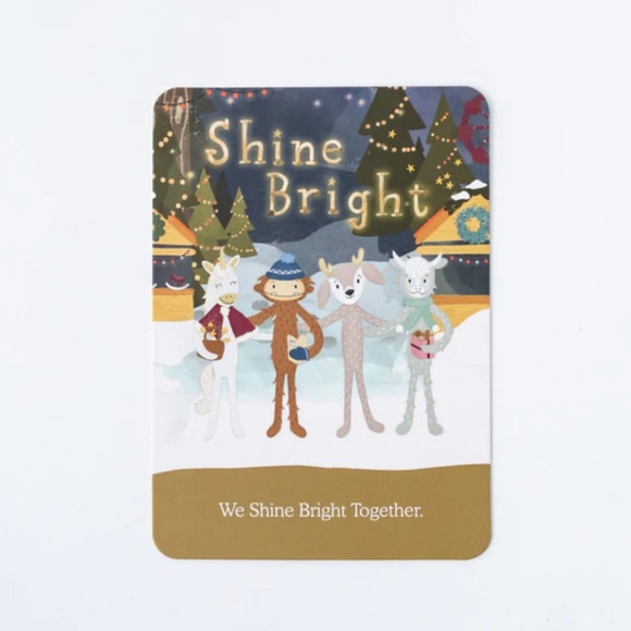 Slumberkins Shine Bright Bigfoot Snuggler And Affirmation Card - Picture 2 of 3